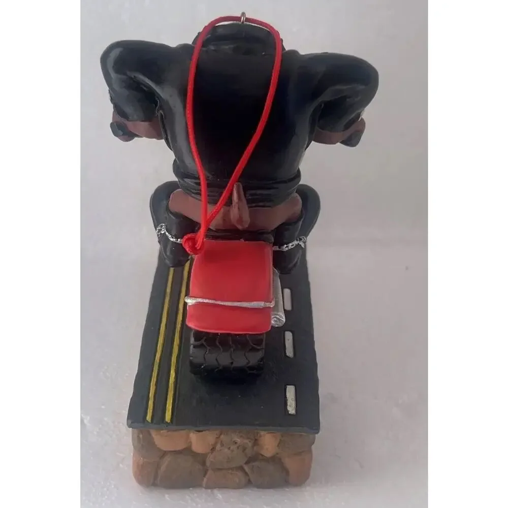 Warner Bros. 1999 Taz on a Motorcycle Ornament RARE Christmas Looney Tunes